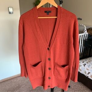 J. Crew Oversized Long Knit Cardigan Pocket Sweater Women’s XS